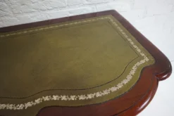 Pamono Biedermeier Mahogany Wall Console Table or Desk with Leather Inlay Top and Drawer><noscript><img width=
