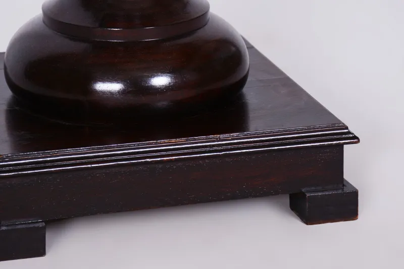 Pamono Biedermeier Pedestal in Stained Walnut, Austria, 1840s> Pedestals And Columns