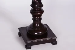 Pamono Biedermeier Pedestal in Stained Walnut, Austria, 1840s><noscript><img width=