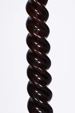 Pamono Biedermeier Pedestal in Stained Walnut, Austria, 1840s><noscript><img width=