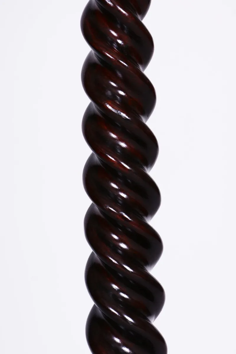Pamono Biedermeier Pedestal in Stained Walnut, Austria, 1840s> Pedestals And Columns