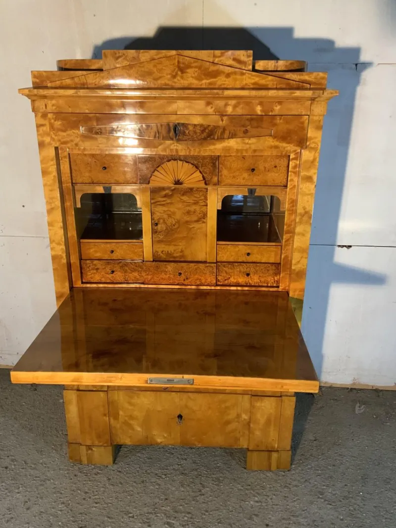 Pamono Biedermeier Secretaire in Birch, 1820> Secretaires