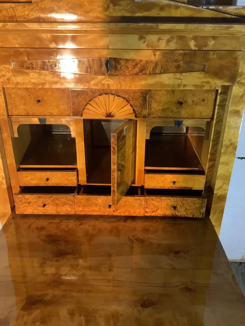 Pamono Biedermeier Secretaire in Birch, 1820> Secretaires