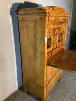 Pamono Biedermeier Secretaire in Birch, 1820><noscript><img width=