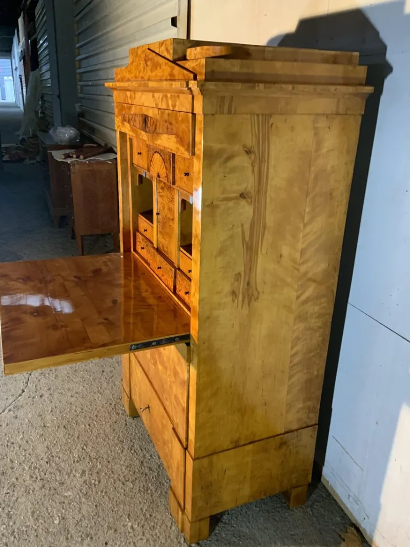 Pamono Biedermeier Secretaire in Birch, 1820> Secretaires