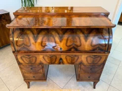New Pamono Biedermeier Secretaire in Walnut