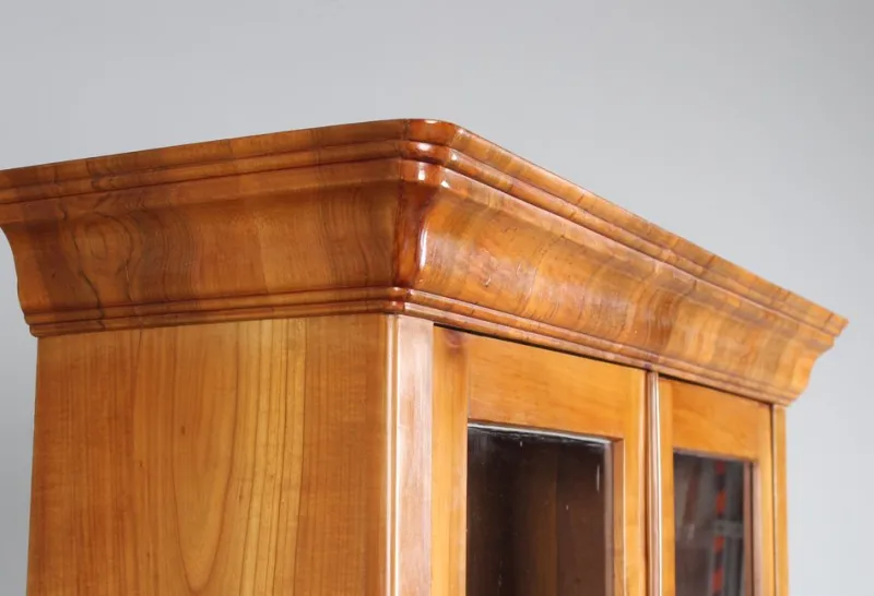 Outlet Pamono Biedermeier Secretaire with Brass Handles, 1845