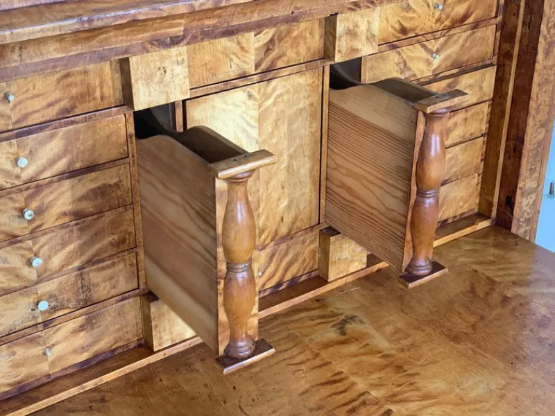 Pamono Biedermeier Secretary Cabinet, 1830s> Secretaires