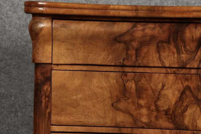 Pamono Biedermeier Secretary Chest in Walnut, 1830s> Secretaires