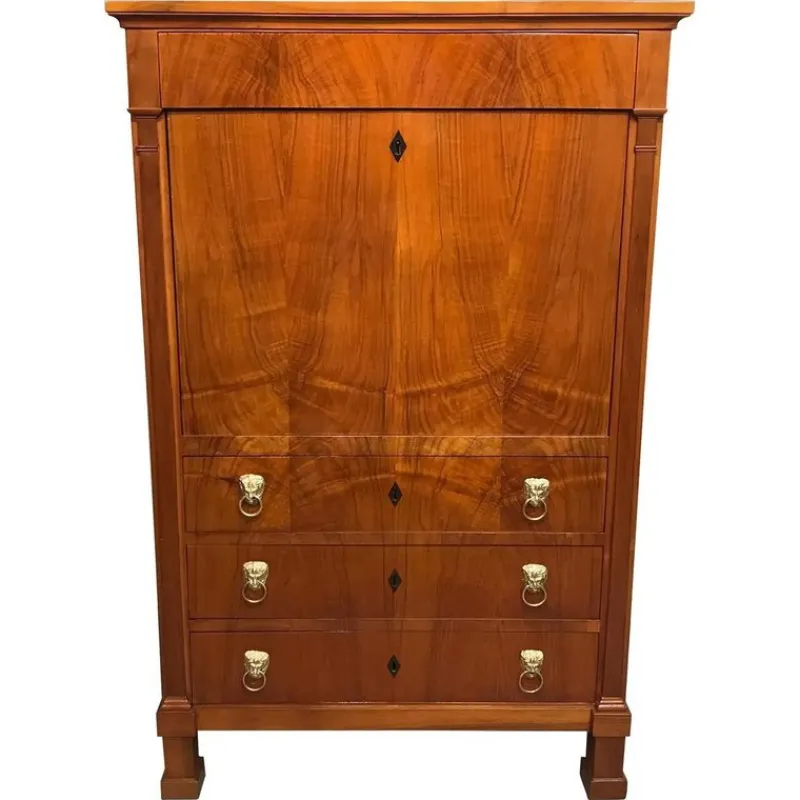 Pamono Biedermeier Secretary Desk, 1820s> Secretaires
