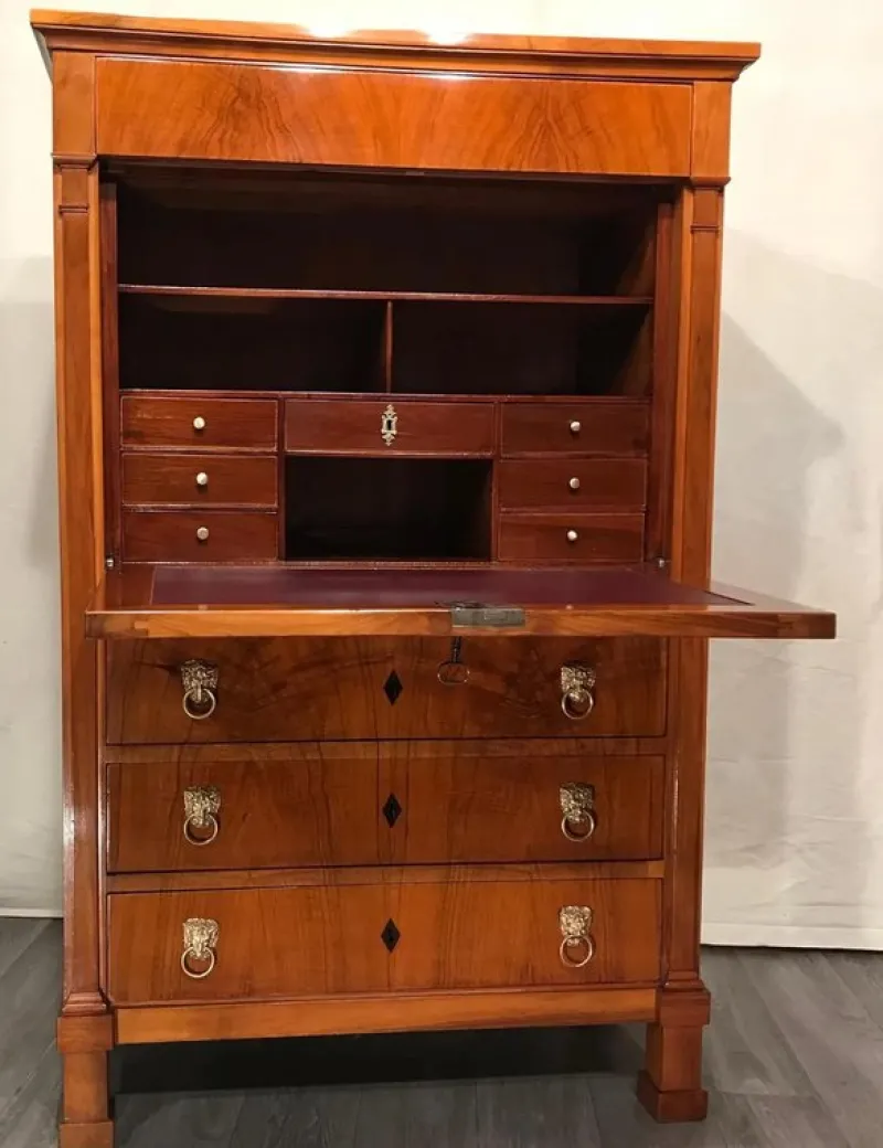 Pamono Biedermeier Secretary Desk, 1820s> Secretaires