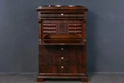 Pamono Biedermeier Secretary in Mahogany><noscript><img width=