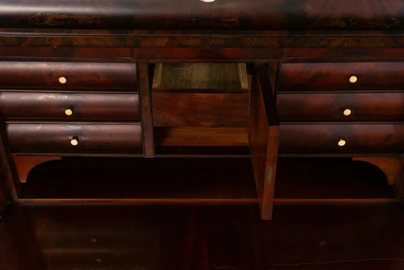 Pamono Biedermeier Secretary in Mahogany> Secretaires