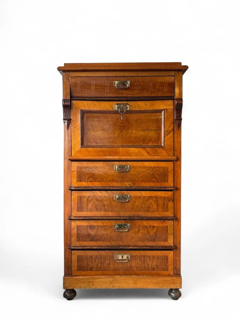 Pamono Biedermeier Style Secretaire in Mahogany> Secretaires