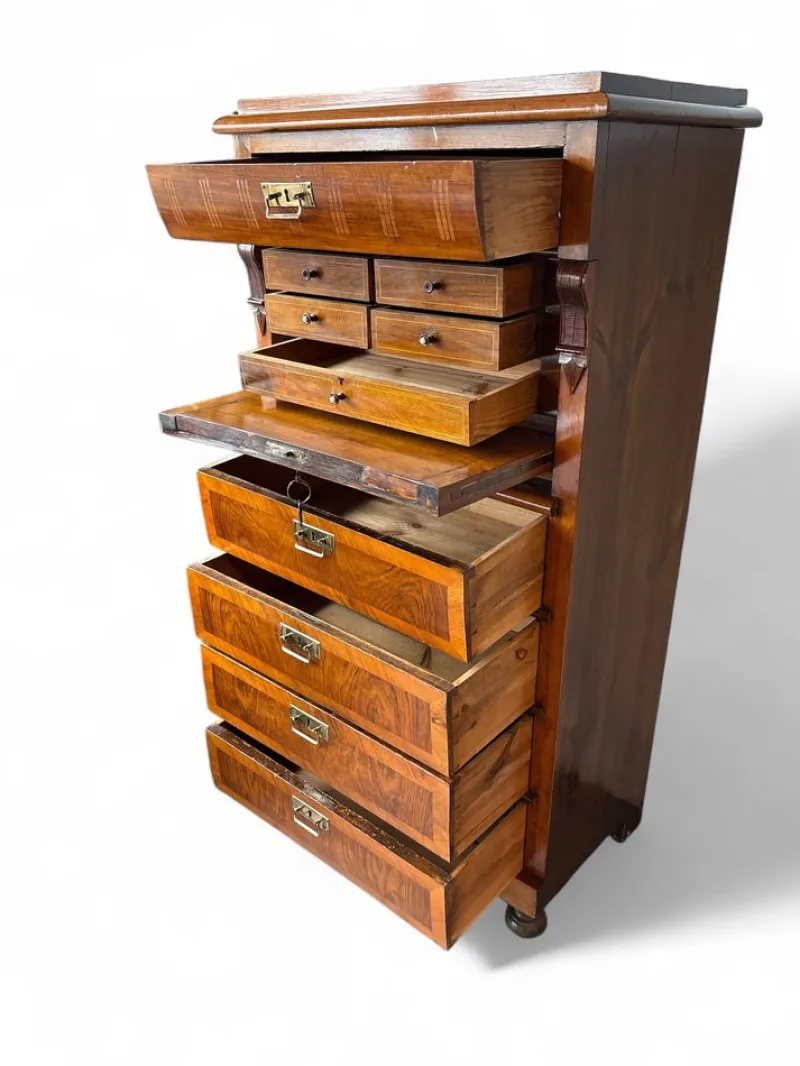 Pamono Biedermeier Style Secretaire in Mahogany> Secretaires