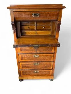 Pamono Biedermeier Style Secretaire in Mahogany><noscript><img width=