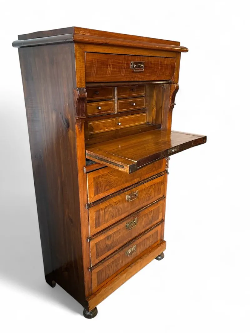 Pamono Biedermeier Style Secretaire in Mahogany> Secretaires