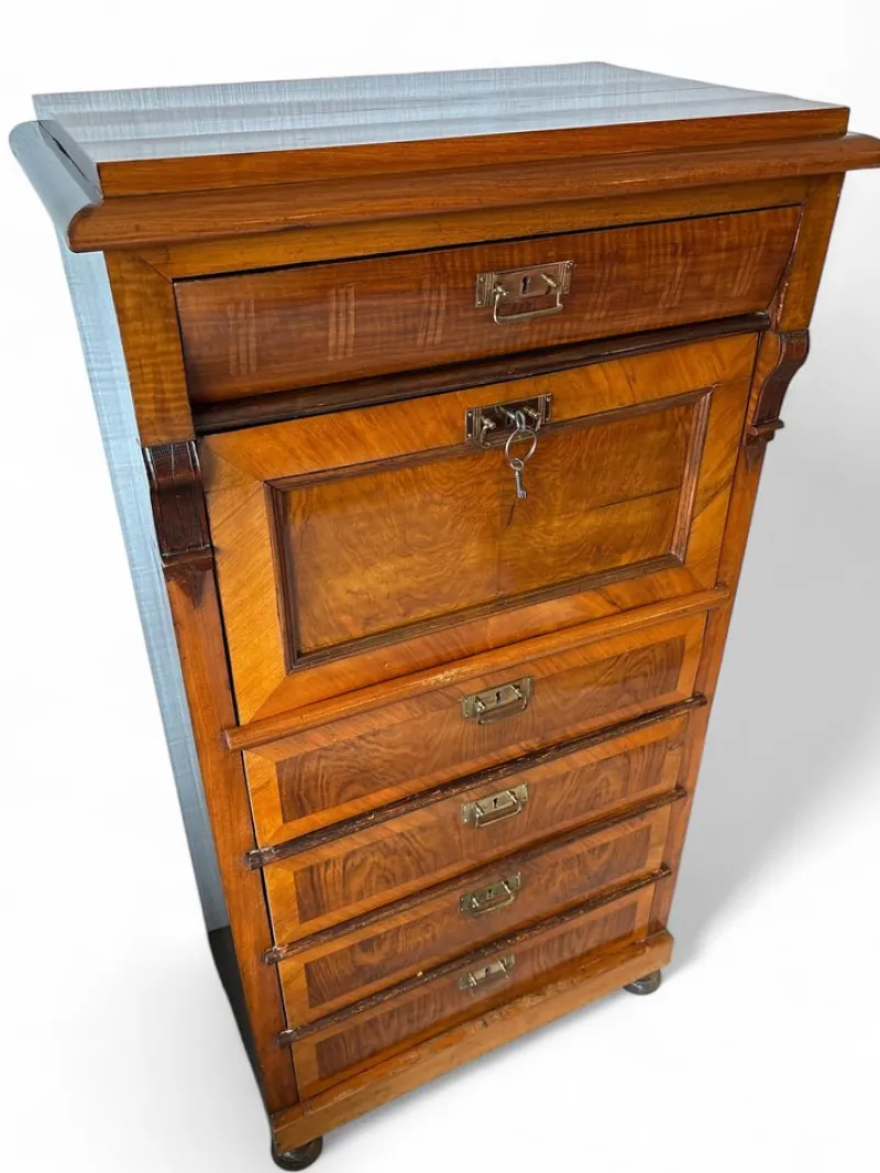 Pamono Biedermeier Style Secretaire in Mahogany> Secretaires