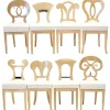 Pamono Biedermeier Style White Eclectica Dining Chairs by Silvio Piattelli, Set of 8> Seating