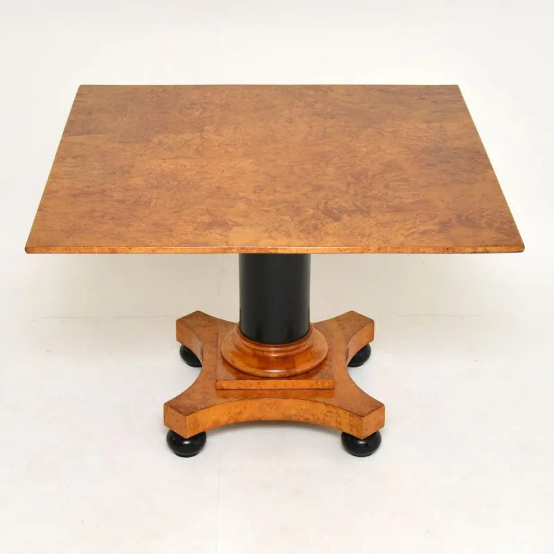 Pamono Biedermeier Swedish Birch & Ebony Coffee Table, 1840s> Coffee & Side Tables