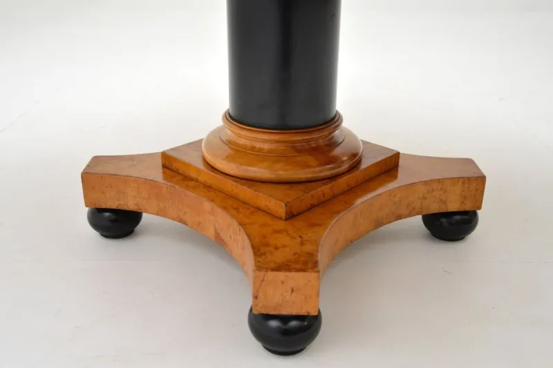 Pamono Biedermeier Swedish Birch & Ebony Coffee Table, 1840s> Coffee & Side Tables