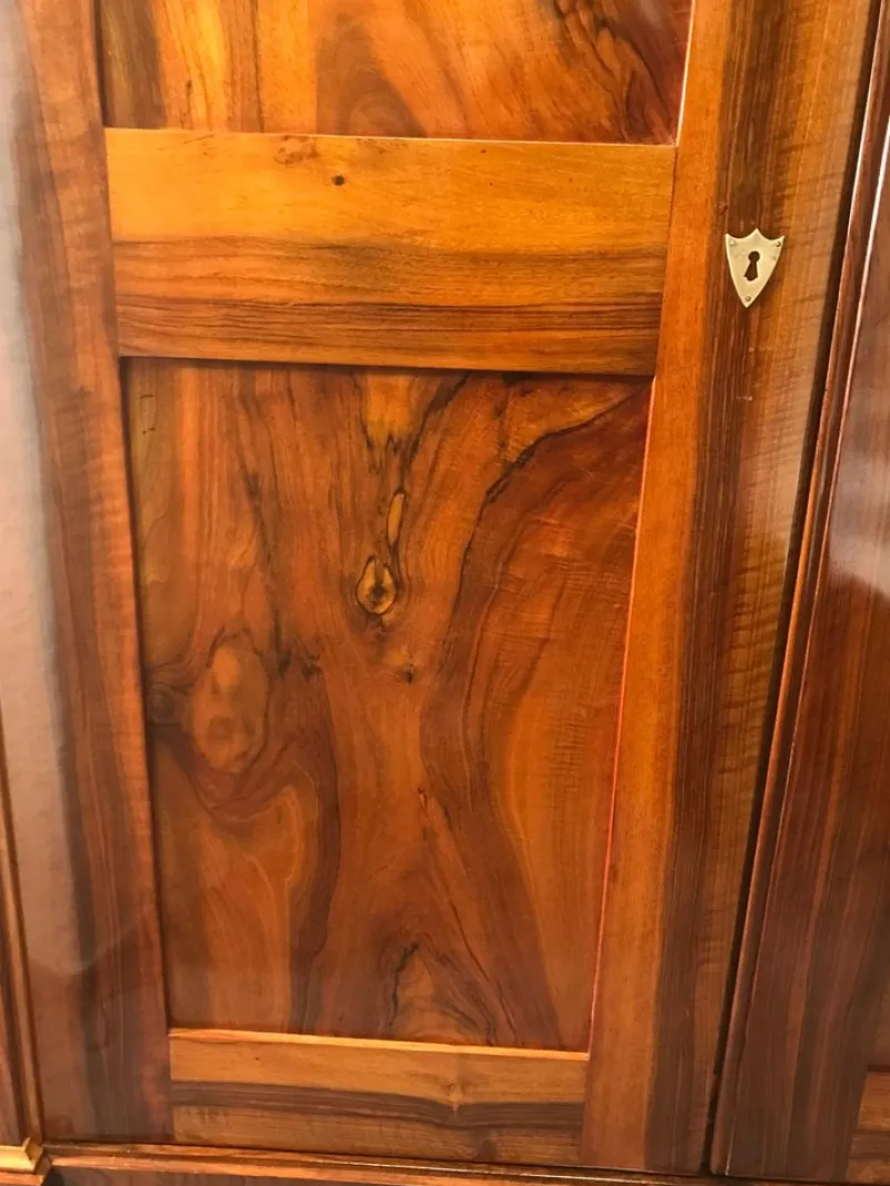 Sale Pamono Biedermeier Walnut Armoire, South Germany, 1820s