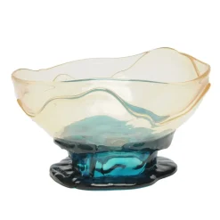 Pamono Big Collina Vase, Fish Design by Gaetano Pesce, Clear and Emerald Green> Tabletop