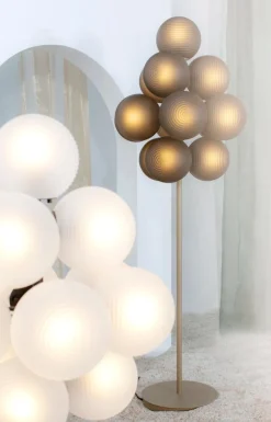 Pamono Big Smoky Grey Acetate Black Stellar Grape Floor Light by Pulpo><noscript><img width=