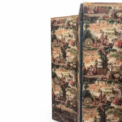 New Pamono Biombo Painted Paper Screen, 1790