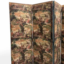 New Pamono Biombo Painted Paper Screen, 1790