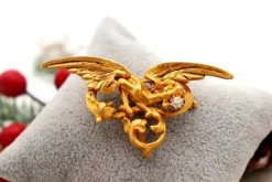 Online Pamono Bird Shaped Gold Brooch