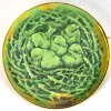 Online Pamono Bird's Nest Brooch in White Glass Patinated Gray on Green Tinsel by René Lalique for Lalique, 1920s