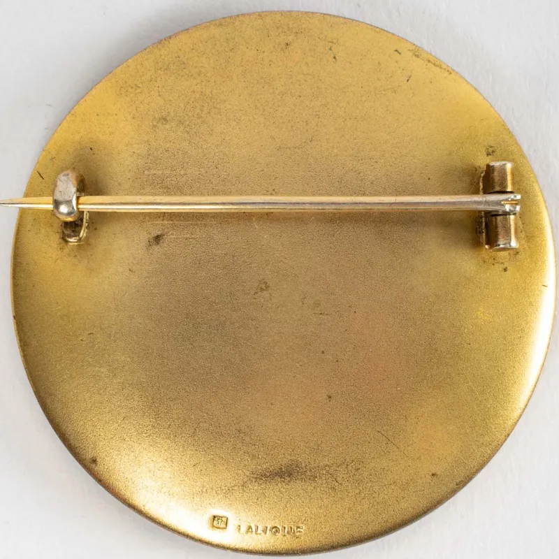 Online Pamono Bird's Nest Brooch in White Glass Patinated Gray on Green Tinsel by René Lalique for Lalique, 1920s