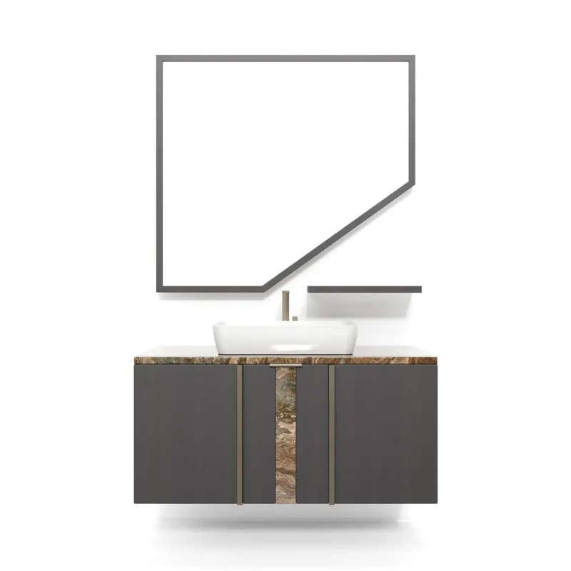 Pamono Bishop SW 160 Cabinet and Mirror by Estro Collezioni, Set of 2