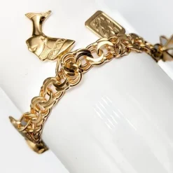 Pamono Bismarck Bracelet in Gold with Charms> Bracelets
