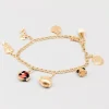 Online Pamono Bismarck Chain in Gold with Charms Stones