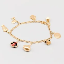 Online Pamono Bismarck Chain in Gold with Charms Stones