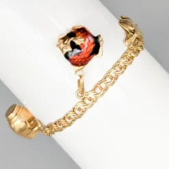 Online Pamono Bismarck Chain in Gold with Charms Stones