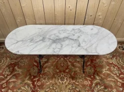 Sale Pamono Bistro Table in Iron and Marble