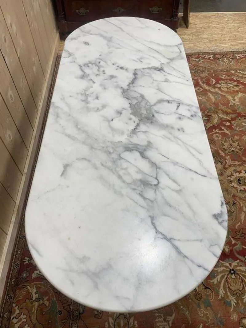 Sale Pamono Bistro Table in Iron and Marble