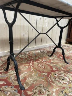 Sale Pamono Bistro Table in Iron and Marble