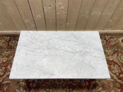 Pamono Bistro Table in Marble and Cast Iron> Garden Tables
