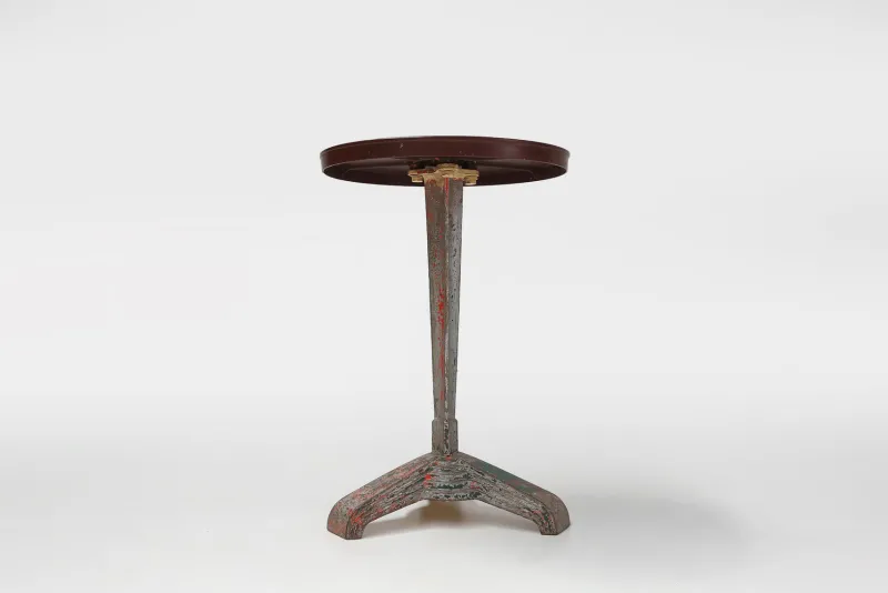 Pamono Bistro Table with Bakelite Top by Louis Vuitton for Rex, France, 1930s> Garden Tables