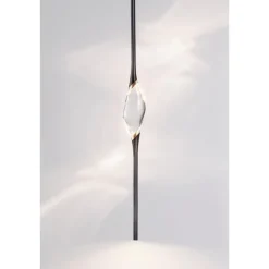 Clearance Pamono Black + Gold Pendant Lamp by Il Pezzo Mancante