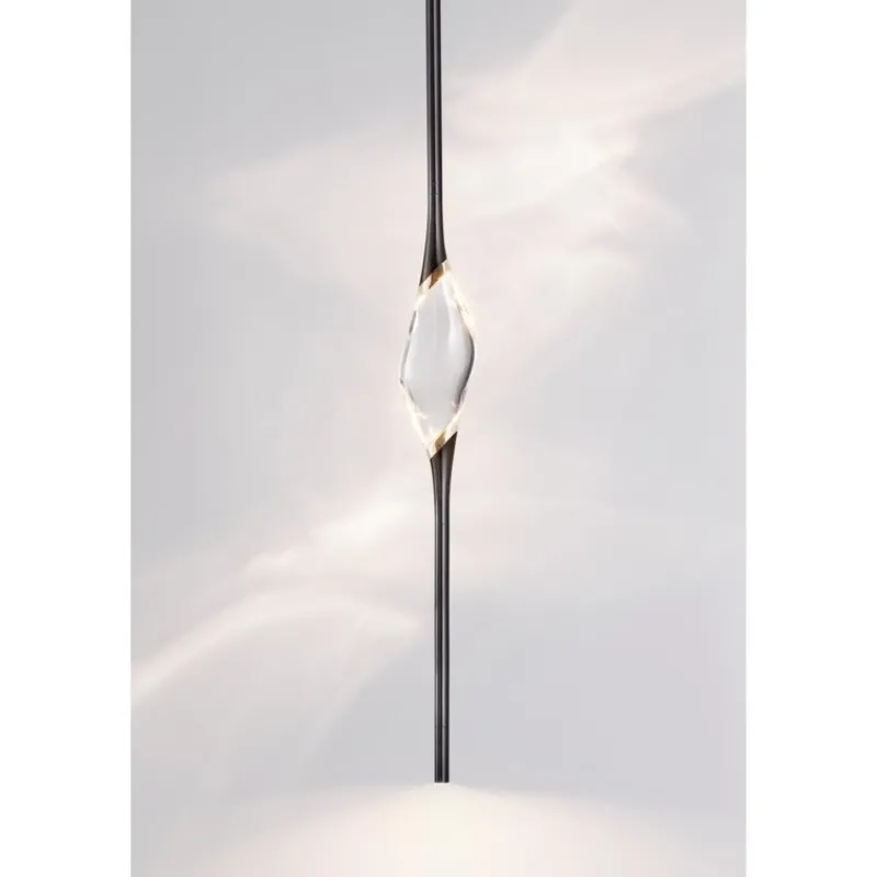 Clearance Pamono Black + Gold Pendant Lamp by Il Pezzo Mancante