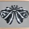 Pamono Black & White Framed Painting, a Curvy Organic Striped Ribbon> Minimalist