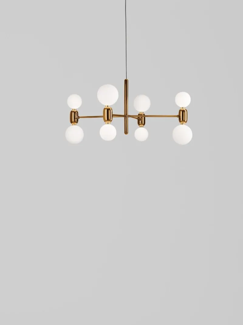 Outlet Pamono Black Aballs Chandelier 4 by Parachilna