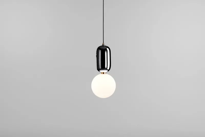 Pamono Black Aballs T Gr Pendant Lamp by Parachilna> Ceiling Lights