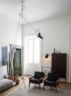 Pamono Black and Black Cinquanta Suspension Lamp by Vittoriano Viganò for Astep><noscript><img width=