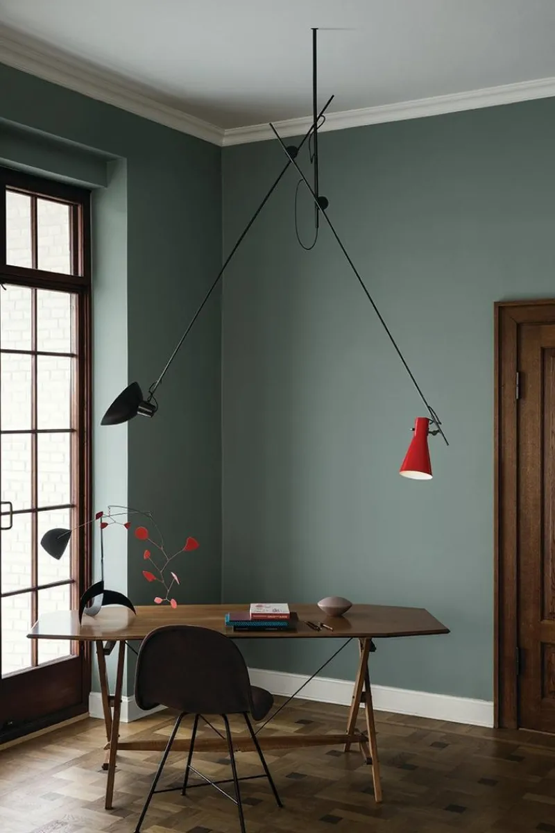 Pamono Black and Black Cinquanta Suspension Lamp by Vittoriano Viganò for Astep> Ceiling Lights